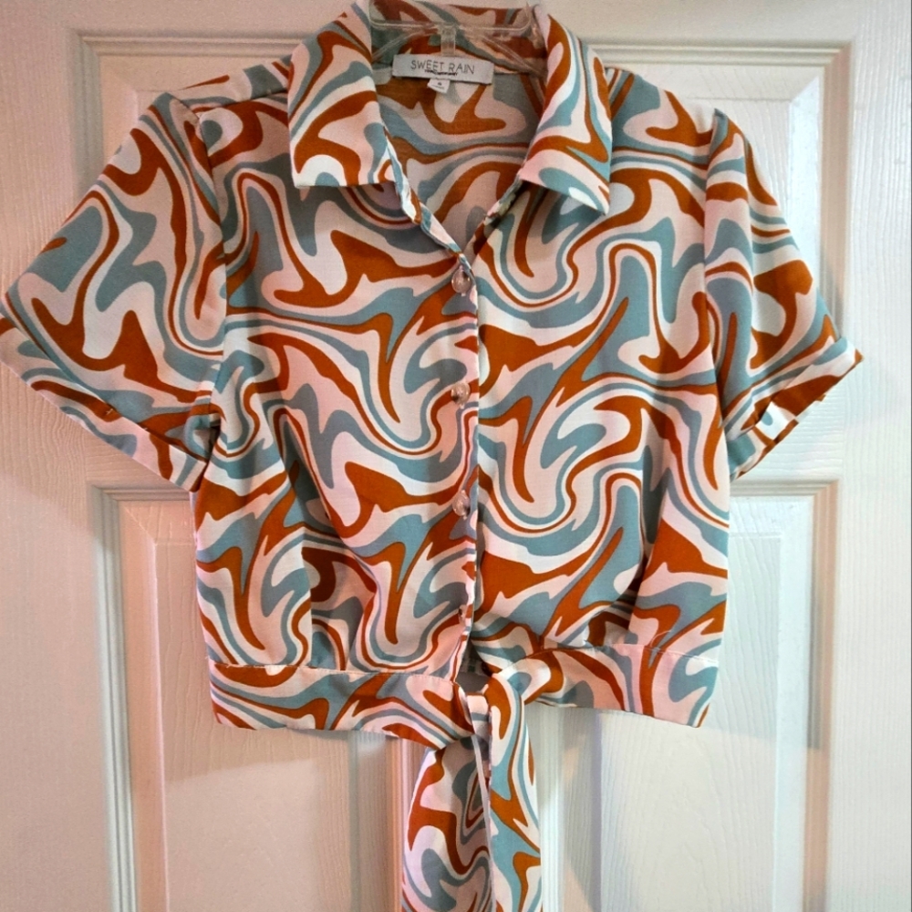Sweet Rain Tie Top